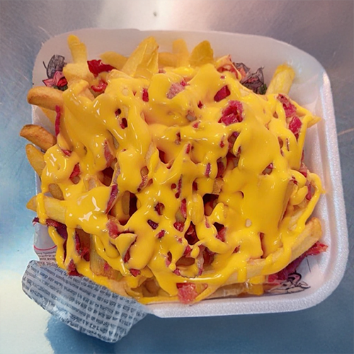 Frites au cheddar